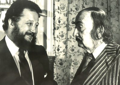 Con Salvador Dalí