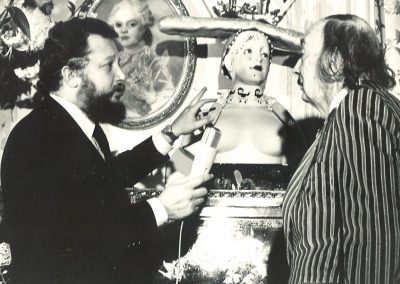Con Salvador Dalí