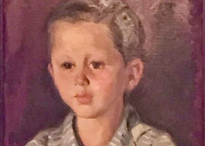 Retrato por el pintor Morell a los cinco años.